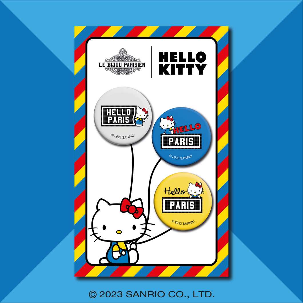 Pack de 3 badges Hello Kitty