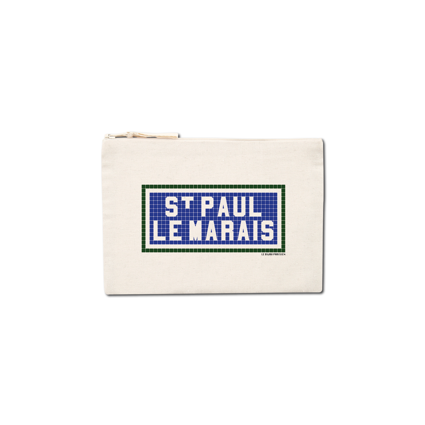 Pochette Imprimée St Paul le Marais - Ecru