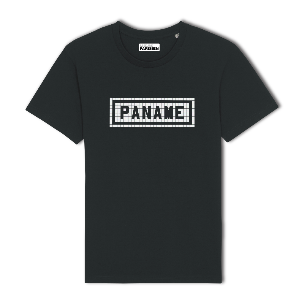 T-shirt imprimé Paname noir